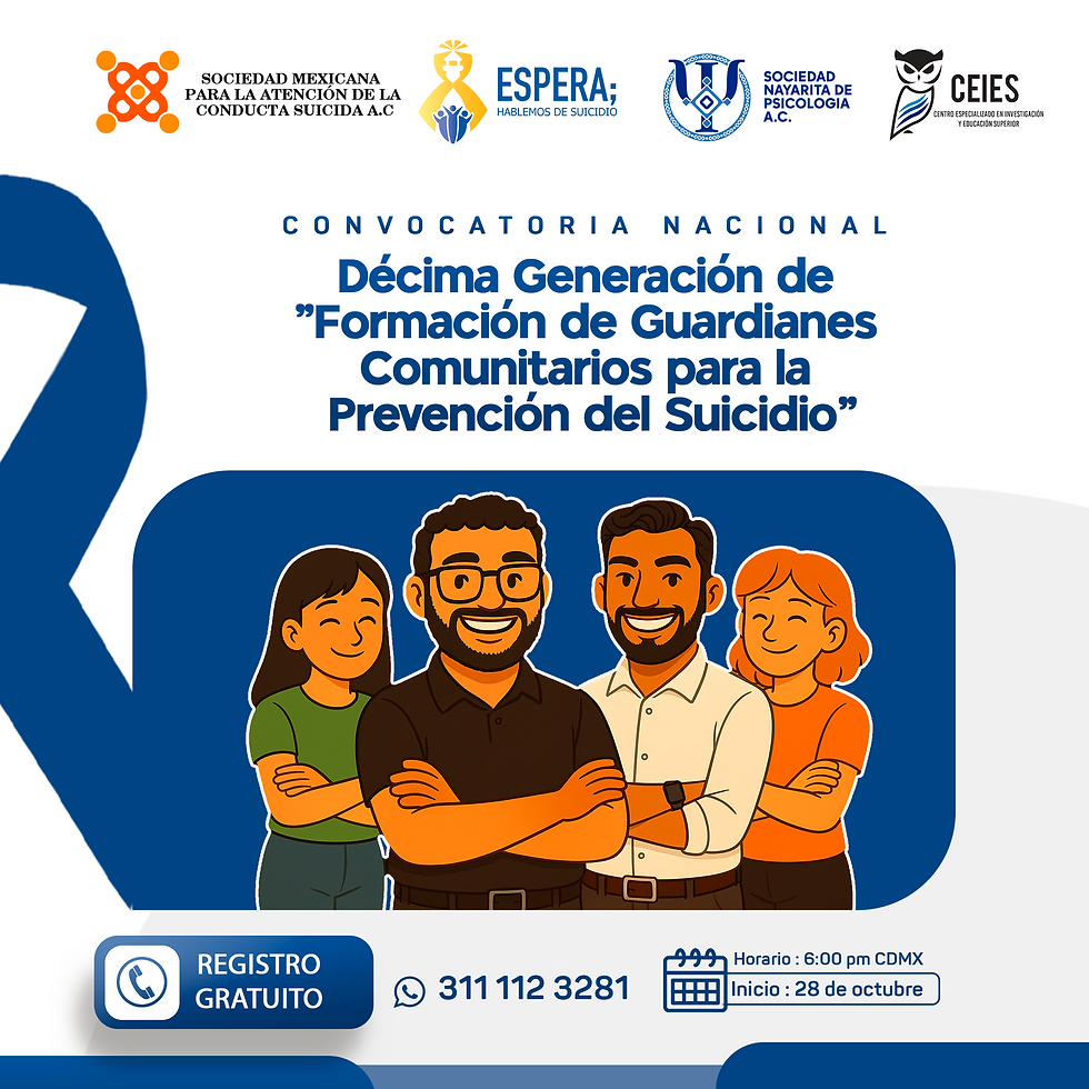 Convocatoria Nacional : Decima Generación de Formación de Guardianes Comunitarios para la Prevención del Suicidio   (1)