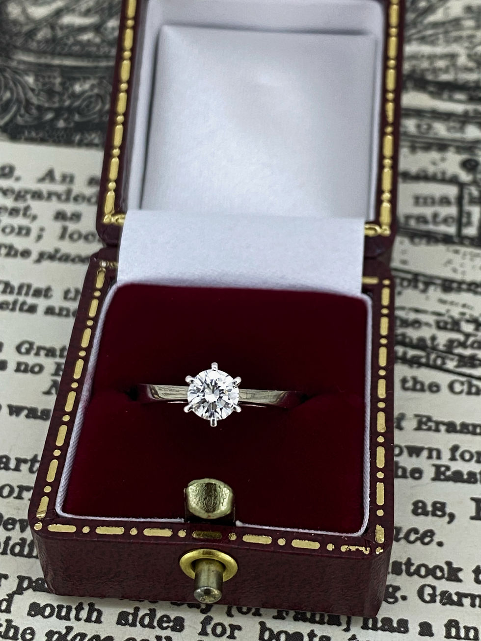 Thumbnail: 0.50ct Diamond G/VS (6-claw set) Solitaire Engagement Ring in Platinum 950.