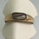 Thumbnail: An Art-Deco 15K Gold Hair Compartment Memorial Ring