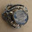 Thumbnail: Victorian Mourning (Memorial) Gold-Plated Black Enamel Brooch w Plaited Hair