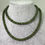 Thumbnail: 61cm / 6mm Olive Green Jadeite Beaded Necklace. Vintage, c1960's.