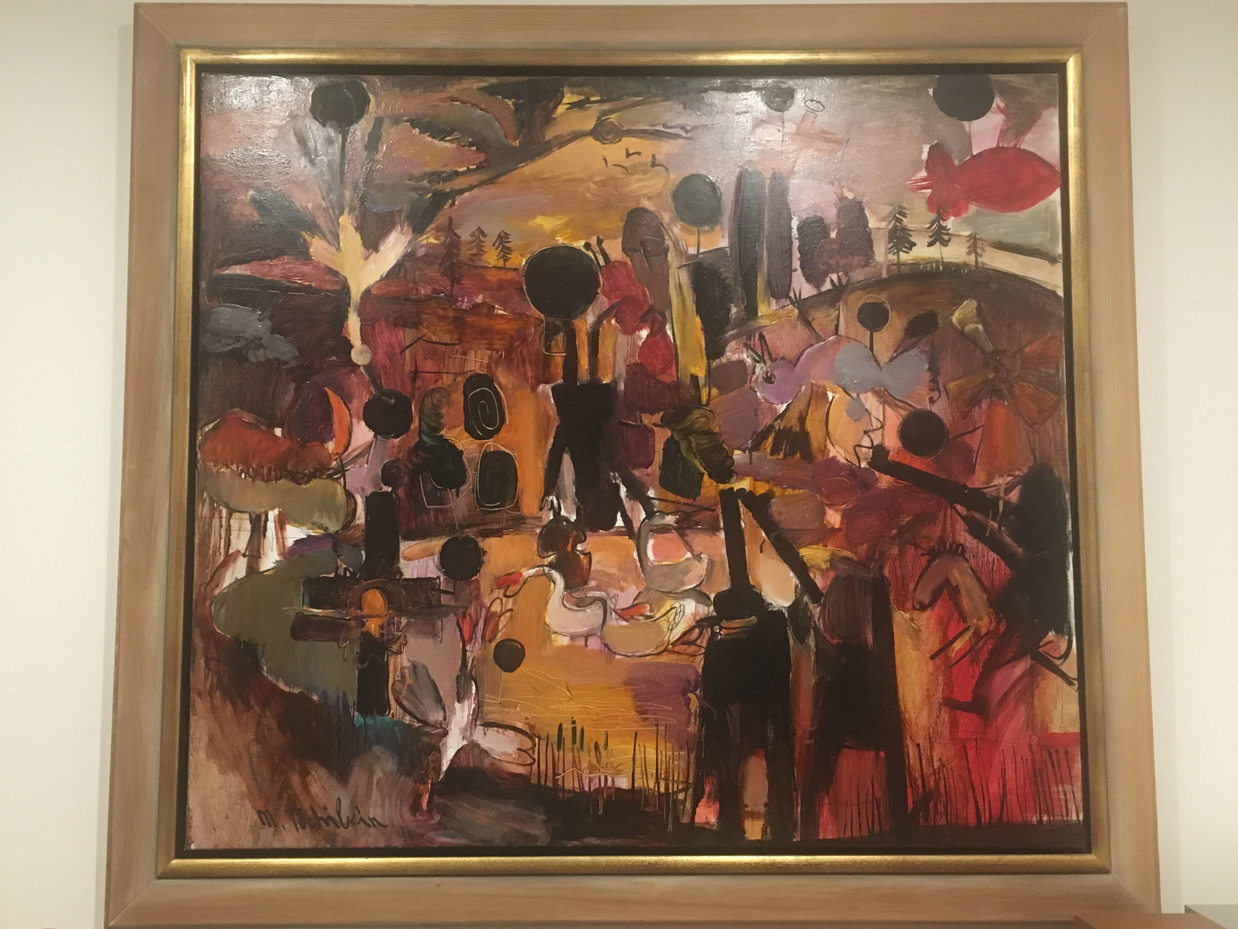 Painting “Figures and Animals” by Mark Tochilkin