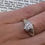 Thumbnail: 1.10ct Marquise & Baguette Cut Diamond Solitaire with Accents Ring in 18K Gold