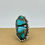 Thumbnail: Navajo American Indian Turquoise 925 Sterling Silver Ring by William Denetdale