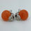 Thumbnail: 16.5mm Natural Mediterranean Coral & Diamond Earrings / Clips in 18K White Gold