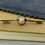 Thumbnail: Antique Victorian 15K Gold Pearl 45mm Bar Brooch, with Security Chain.