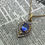 Thumbnail: 1.00ct Violet Blue Tanzanite & Diamond Pendant in Two-Tone 9K Yellow & Rose Gold