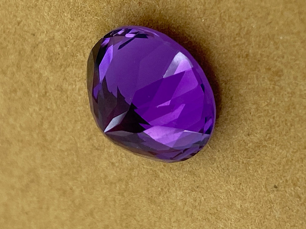 Thumbnail: 9.00ct Natural Brazilian Round Loose Amethyst (14mm) of Royal Purple Colour