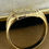 Thumbnail: 9K (375) Yellow Gold English Hallmarks Engraved Vintage Signet Mens' Ring