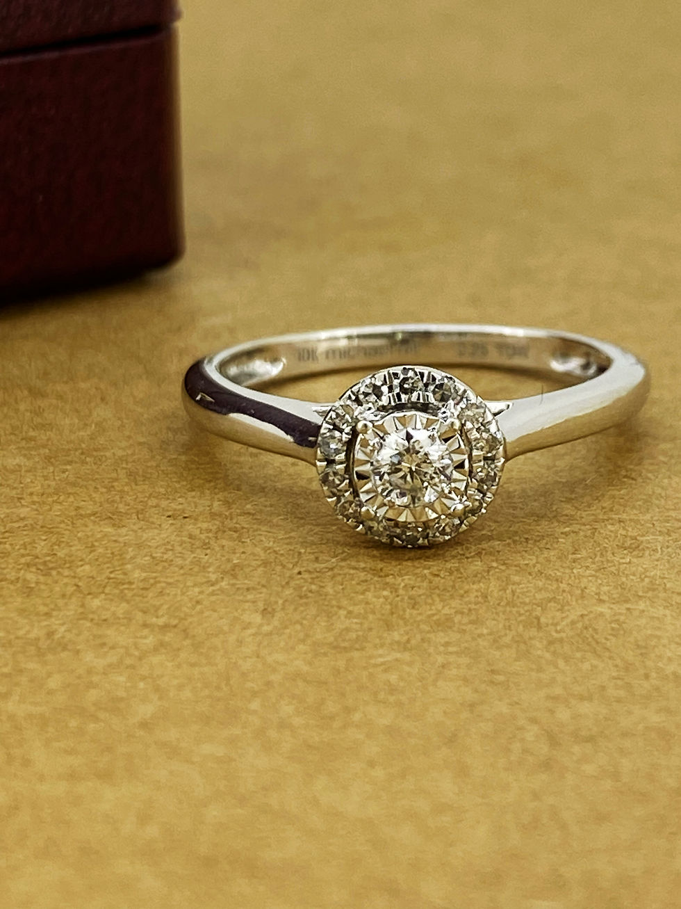 Thumbnail: 0.25ct Solitaire with Accents Diamond Engagement Ring in 10K Gold by M. Hill.