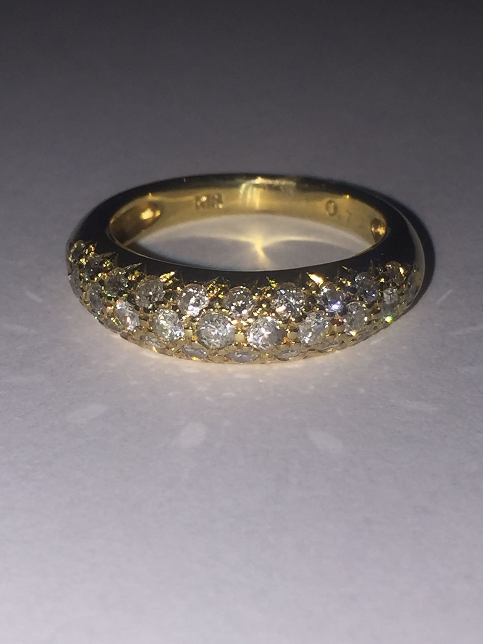 Thumbnail: Diamond 6mm Band in 18K Yellow Gold