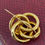 Thumbnail: Antique French 18K Yellow Gold & Pear Cut Garnet Serpent / Snake Brooch, c1850’s