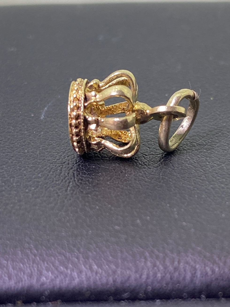 Thumbnail: 14K Yellow Gold (585) Vintage Imperial State Crown Charm. England, c1960's.