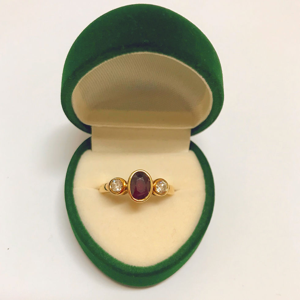 1.10ct Ruby & Diamond Vintage Ring