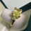Thumbnail: 3-Stone Yellow CZ Vintage Ring in 9K Yellow Gold