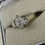 Thumbnail: 1.10ct Marquise & Baguette Cut Diamond Solitaire with Accents Ring in 18K Gold