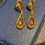 Thumbnail: 9K Rose Gold Victorian Etruscan Revival "Archeological" Style Pendant Earrings