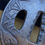 Thumbnail: Japanese Edo Period XVIIc Iron Sword Tsuba (Guard). Bamboo & Frogs.