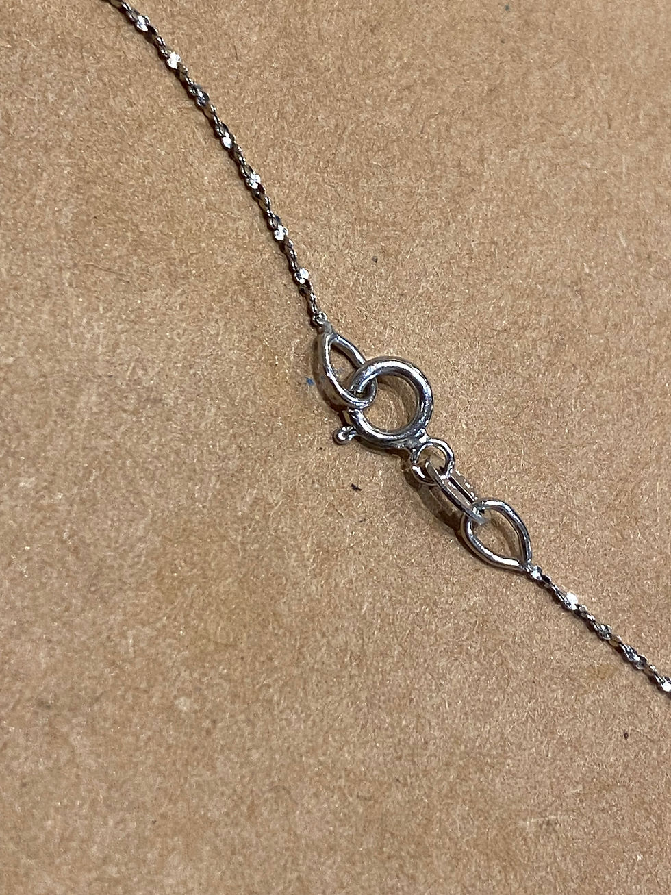 Thumbnail: 14K White Gold & Cultured Pearl Italian 16 inches (40cm) Chain Necklace