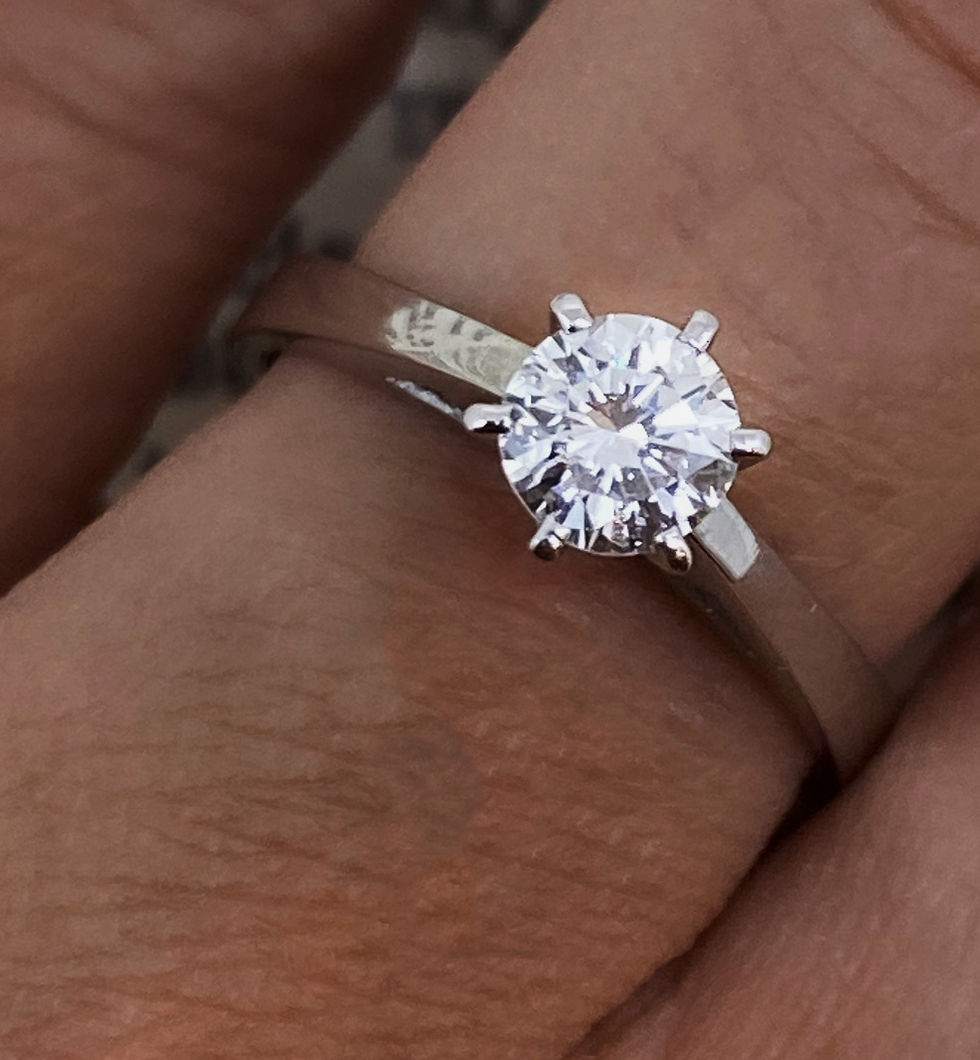 Thumbnail: 0.50ct Diamond G/VS (6-claw set) Solitaire Engagement Ring in Platinum 950.