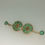 Thumbnail: Antique 15K Gold & Jadeite Bar Brooch
