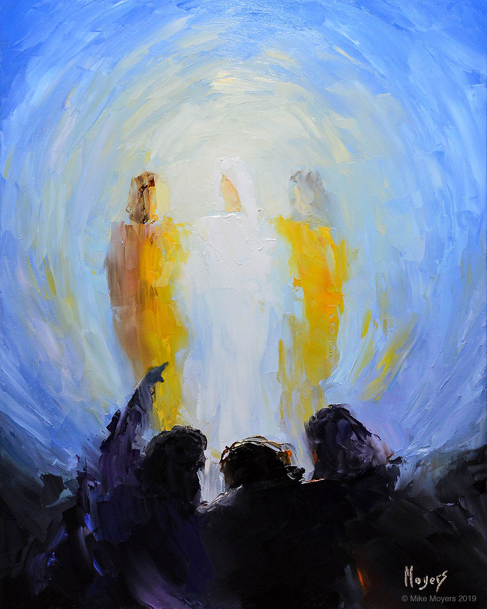 Jesus on Mt Tabor with Moses and Elijah