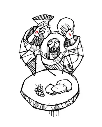 Jesus sharing Himself