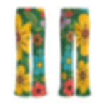Thumbnail: Retro Revival Women’s High-Waisted Flare Pants – 1960s Bold Floral Print