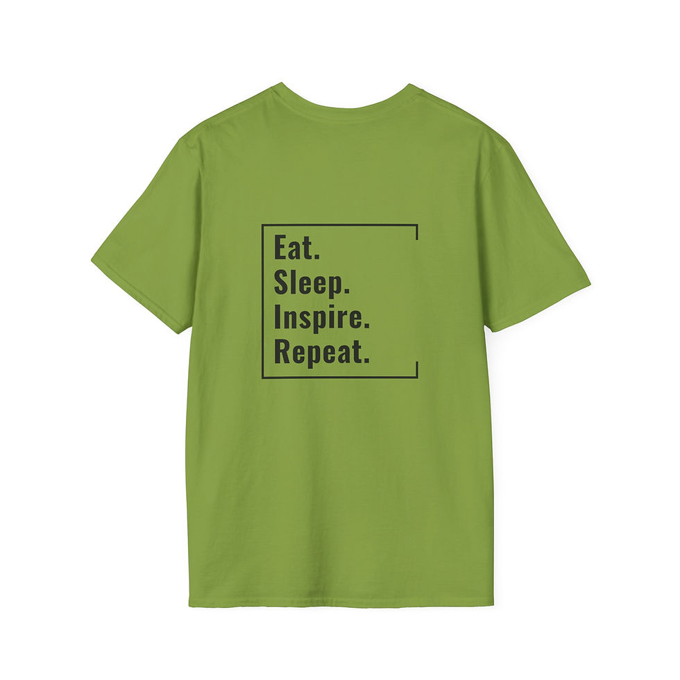 Thumbnail: Unisex T-Shirt | Eat. Sleep. Inspire. Repeat. (Black Lettering)