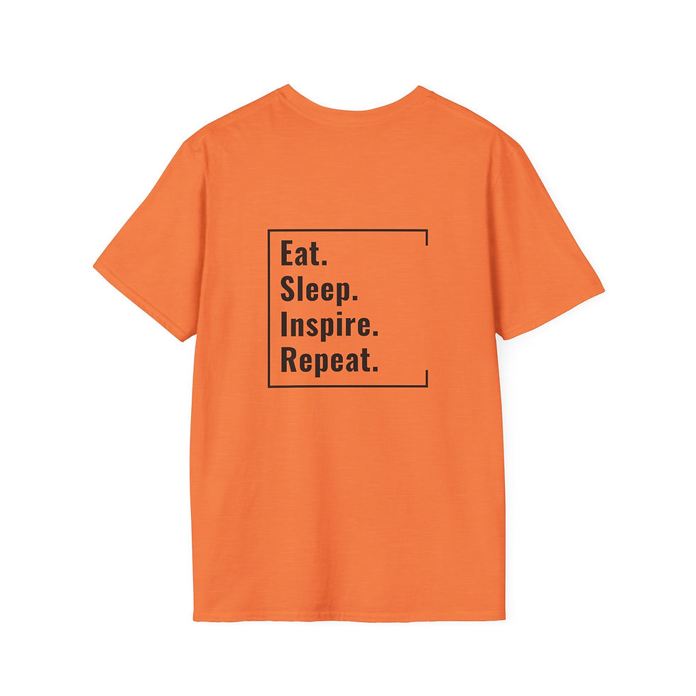 Thumbnail: Unisex T-Shirt | Eat. Sleep. Inspire. Repeat. (Black Lettering)