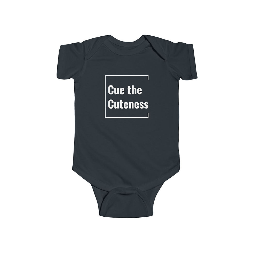 Thumbnail: Infant Bodysuit | Cue the Cuteness (White Lettering)