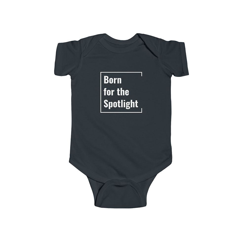 Thumbnail: Infant Bodysuit | Born for the Stage (White Lettering)