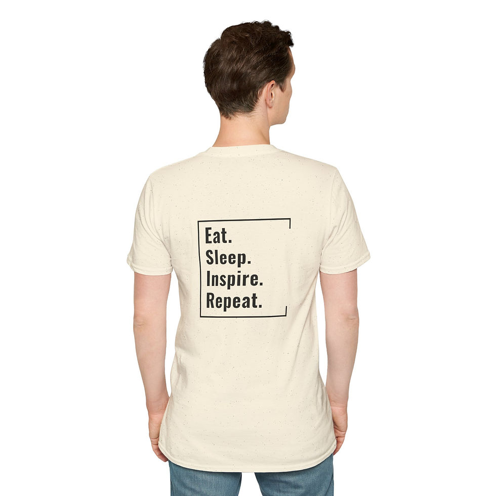 Thumbnail: Unisex T-Shirt | Eat. Sleep. Inspire. Repeat. (Black Lettering)