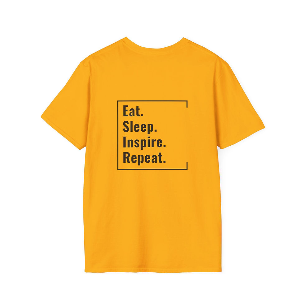 Thumbnail: Unisex T-Shirt | Eat. Sleep. Inspire. Repeat. (Black Lettering)