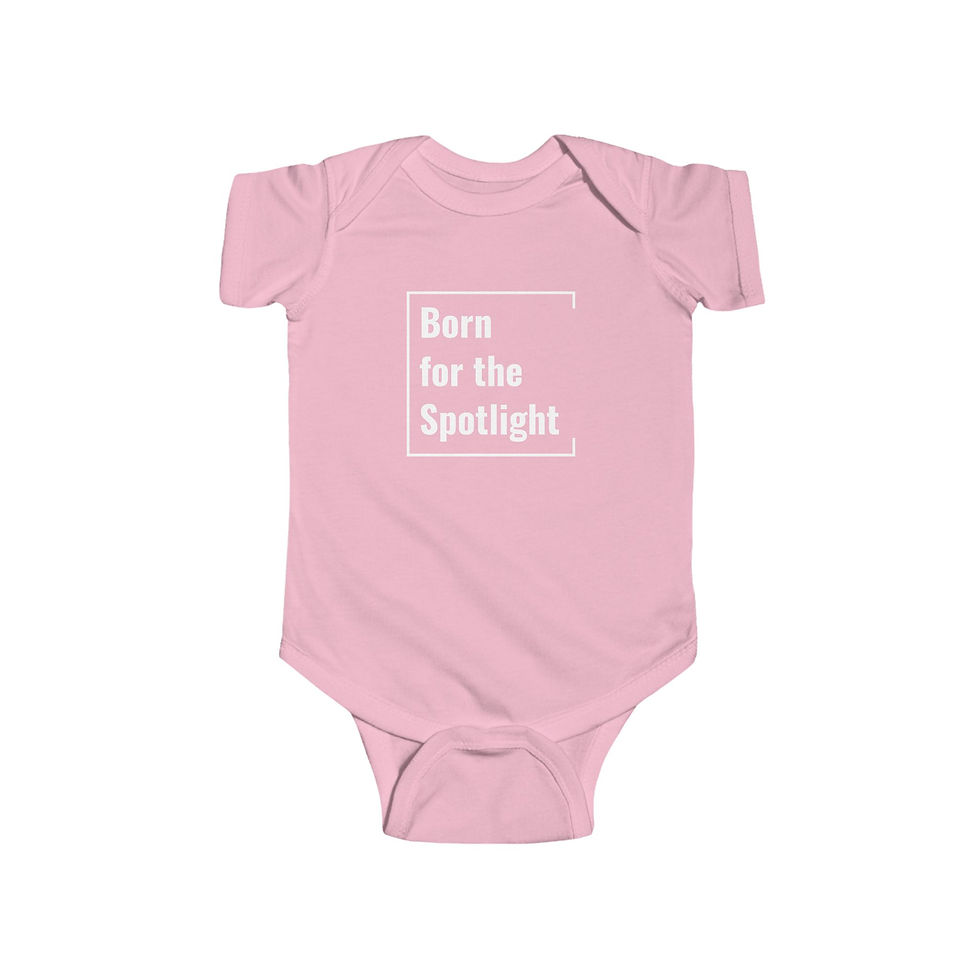 Thumbnail: Infant Bodysuit | Born for the Stage (White Lettering)