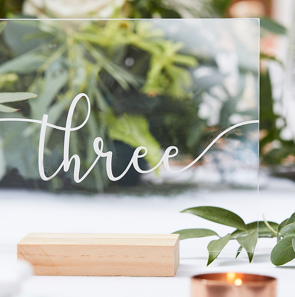 Miniaturbild: Tischnummern aus Acryl