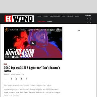 H-Wing - ODXC Taps oneDELTZ & Lghtxr for “Don’t Reason”: Listen