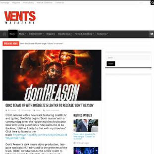 VENTS Magazine - ODXC teams up with oneDELTZ & Lghtxr to release ‘Don’t Reason’