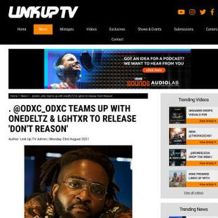 Link UP TV - ODXC TEAMS UP WITH ONEDELTZ & LGHTXR TO RELEASE 'DON'T REASON'