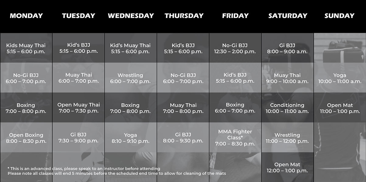 Ignite MMA Schedule.jpg