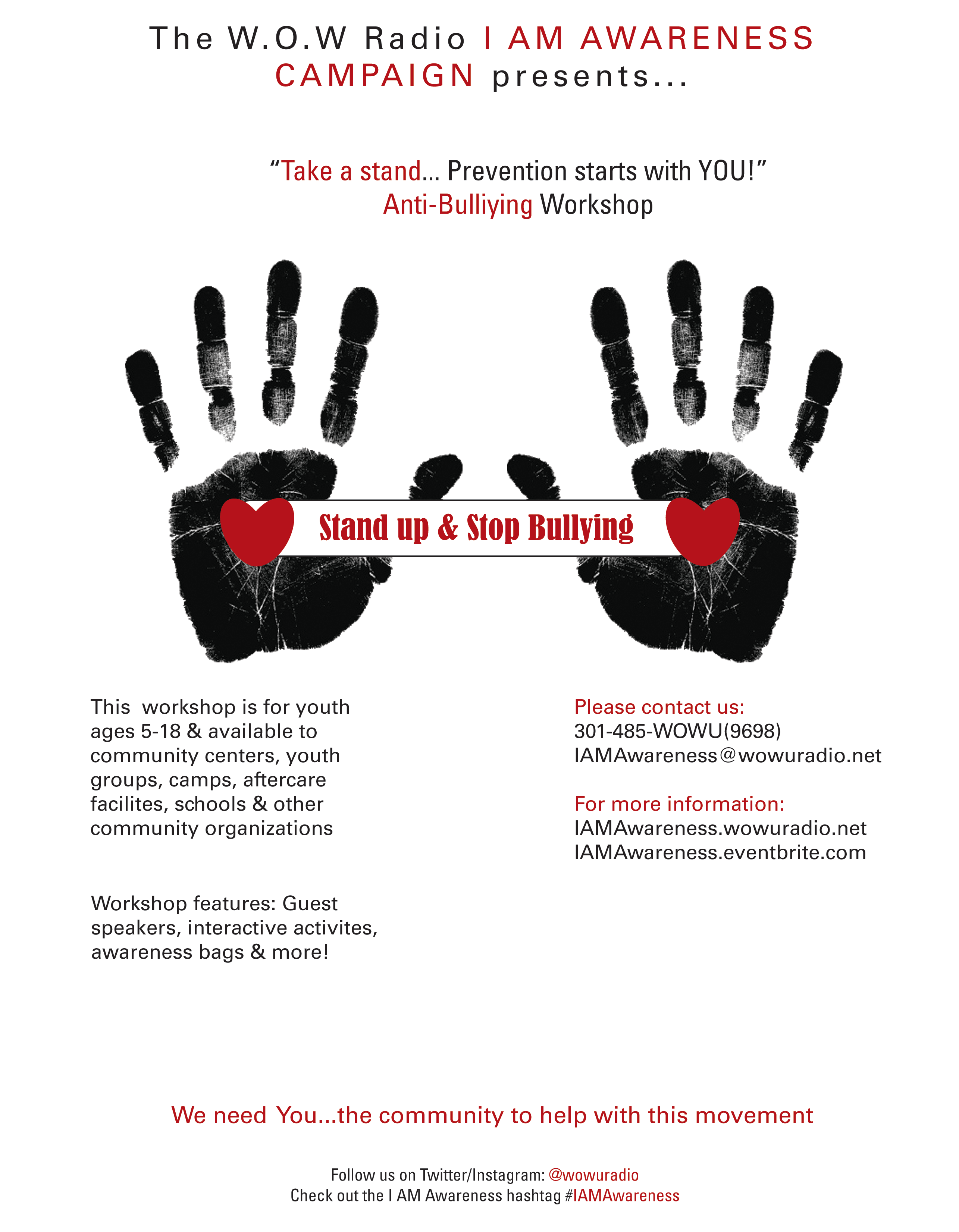 "Stand Up & Stop" Workshop
