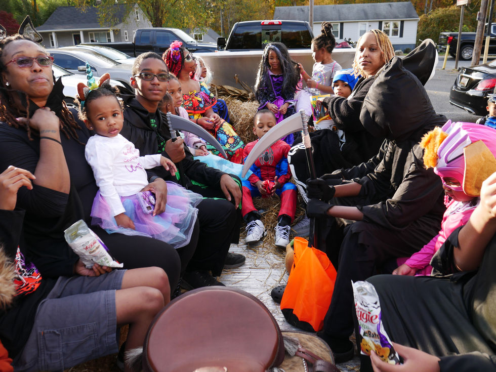 Hayride participants