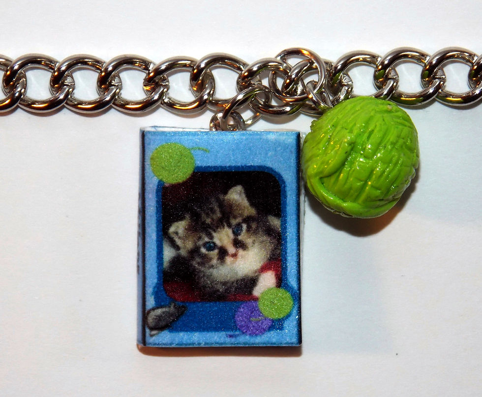 Thumbnail: Pet Lover's Memory Album Charm Bracelet