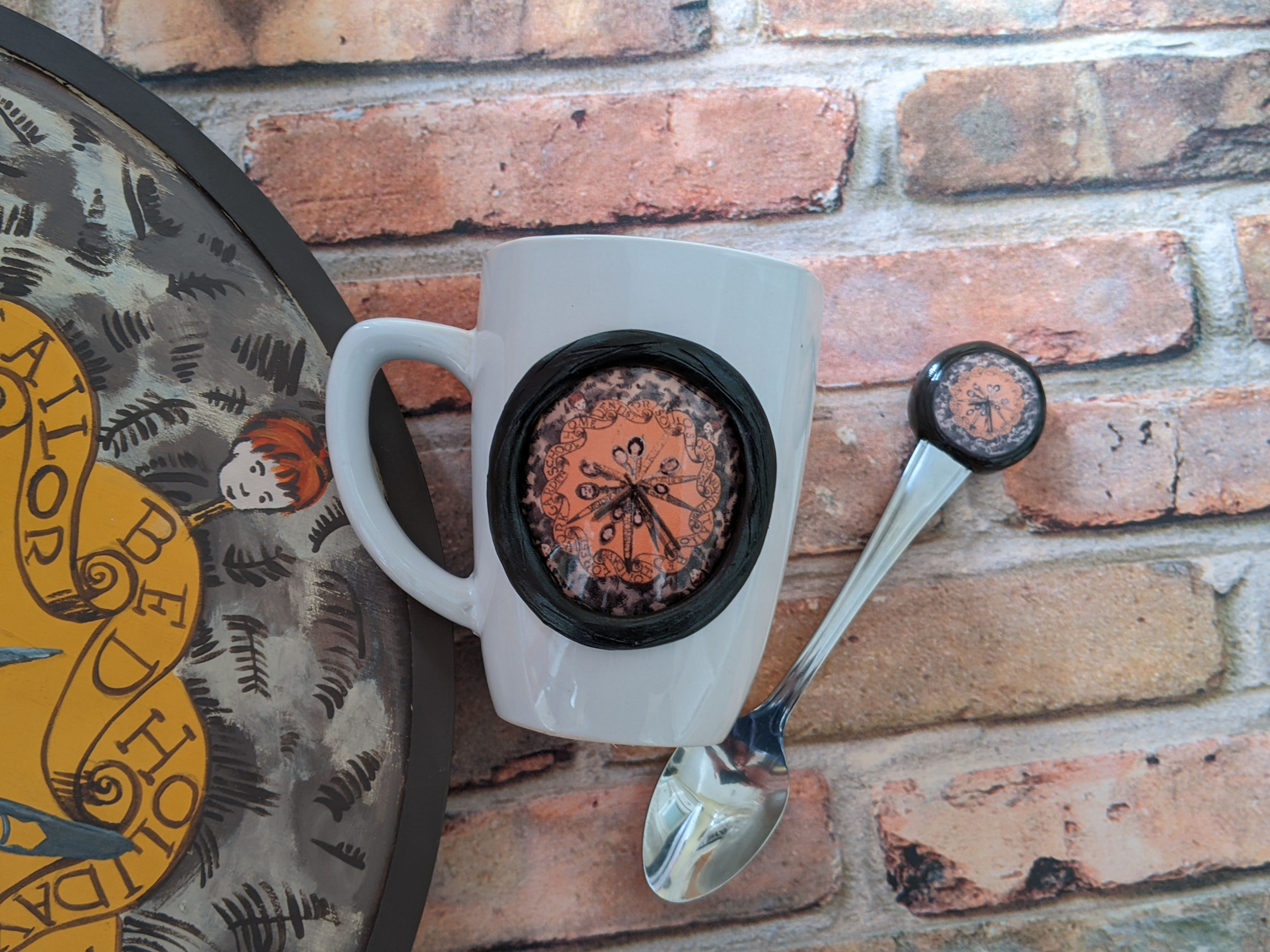Clock Mug and SpoonSet