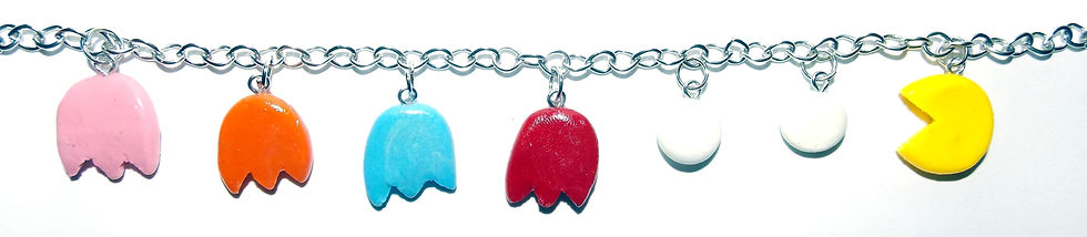 Thumbnail: Retro videogame  charm bracelet