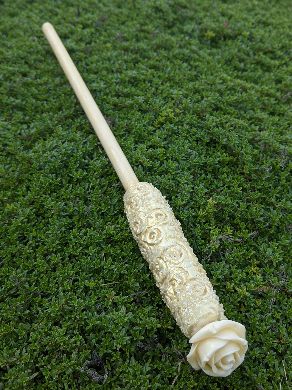 Thumbnail: Cream Rose Wand