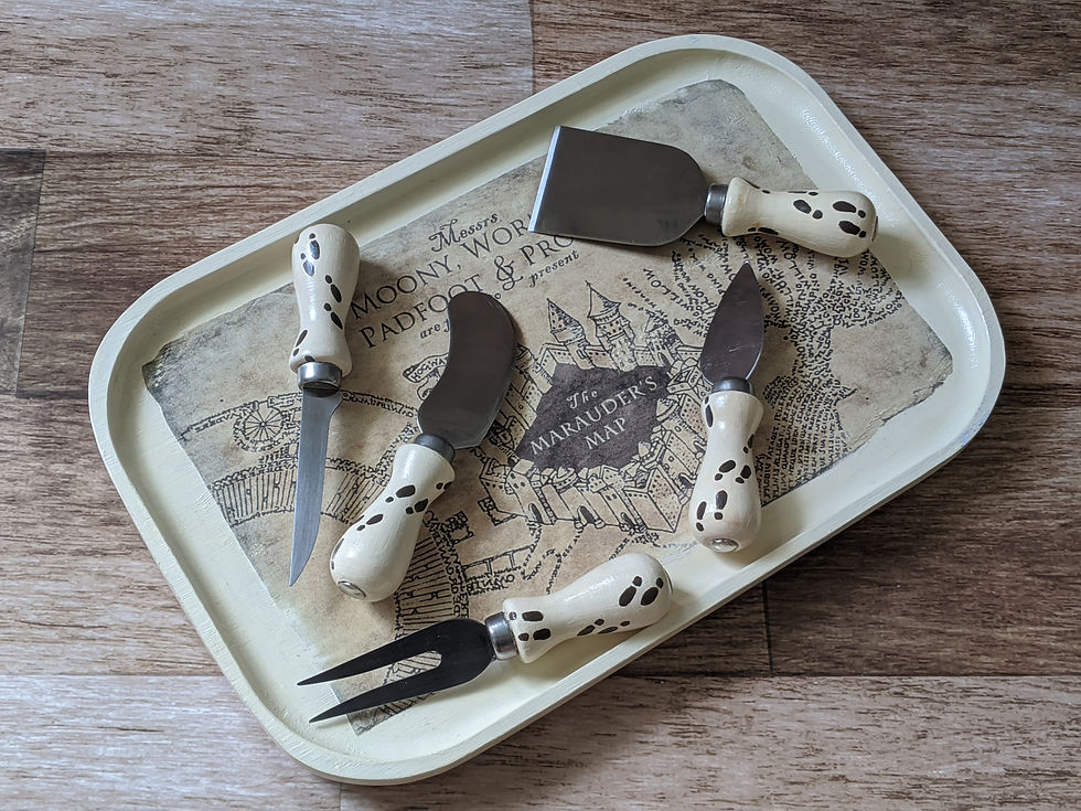 Marauder's Map Cheese Board