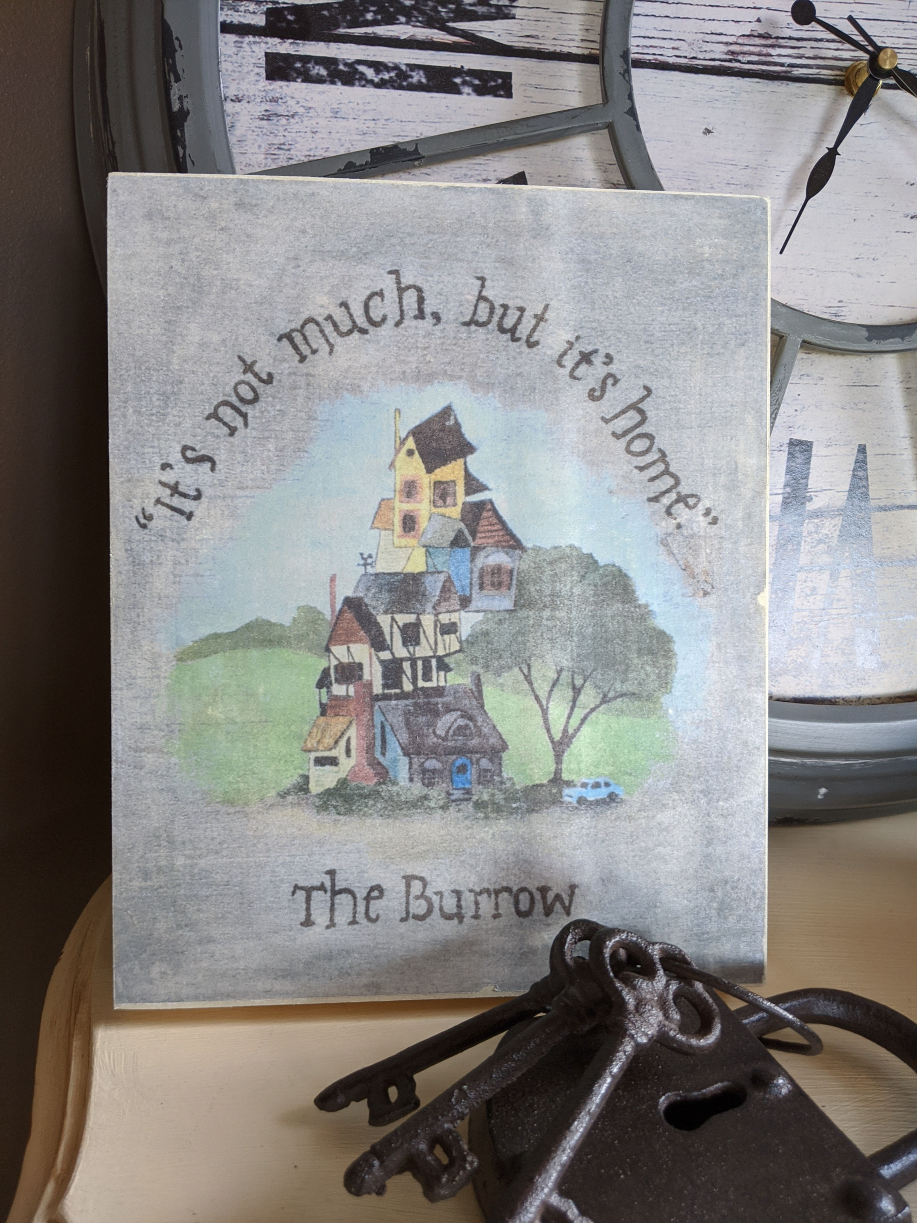 The Burrow Rustic) Sign