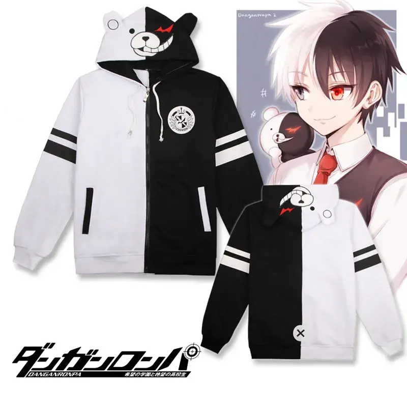 Danganronpa Monokuma Unisex T-Shirt Sweatshirt Hooded Jacket Daily Peripheral