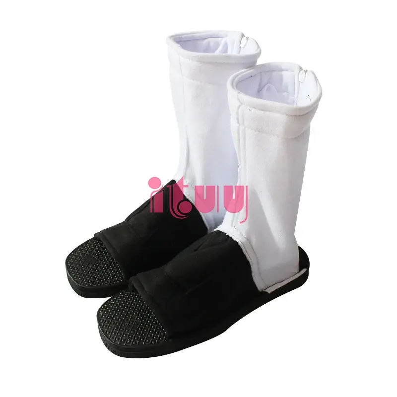 Thumbnail: Japan Anime Cosplay Shoes For Men & Women Black Cotton Soft Sandals Boots